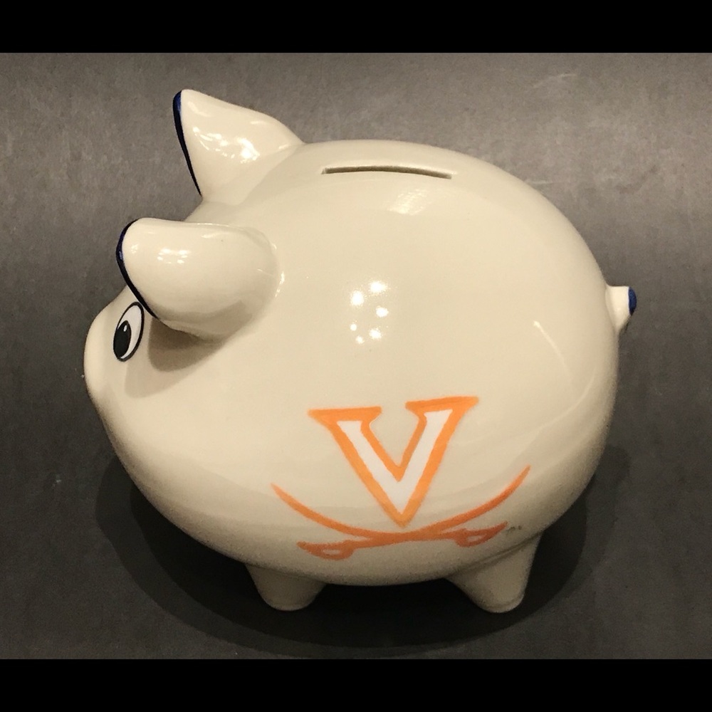 University of Virginia Cavaliers Hartstone Piggy Bank.